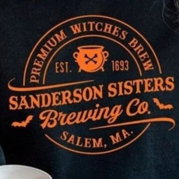 Sanderson Sisters Brewing Co Halloween Hocus Pocus Spooky Sweatshirt - Picture 2 of 5